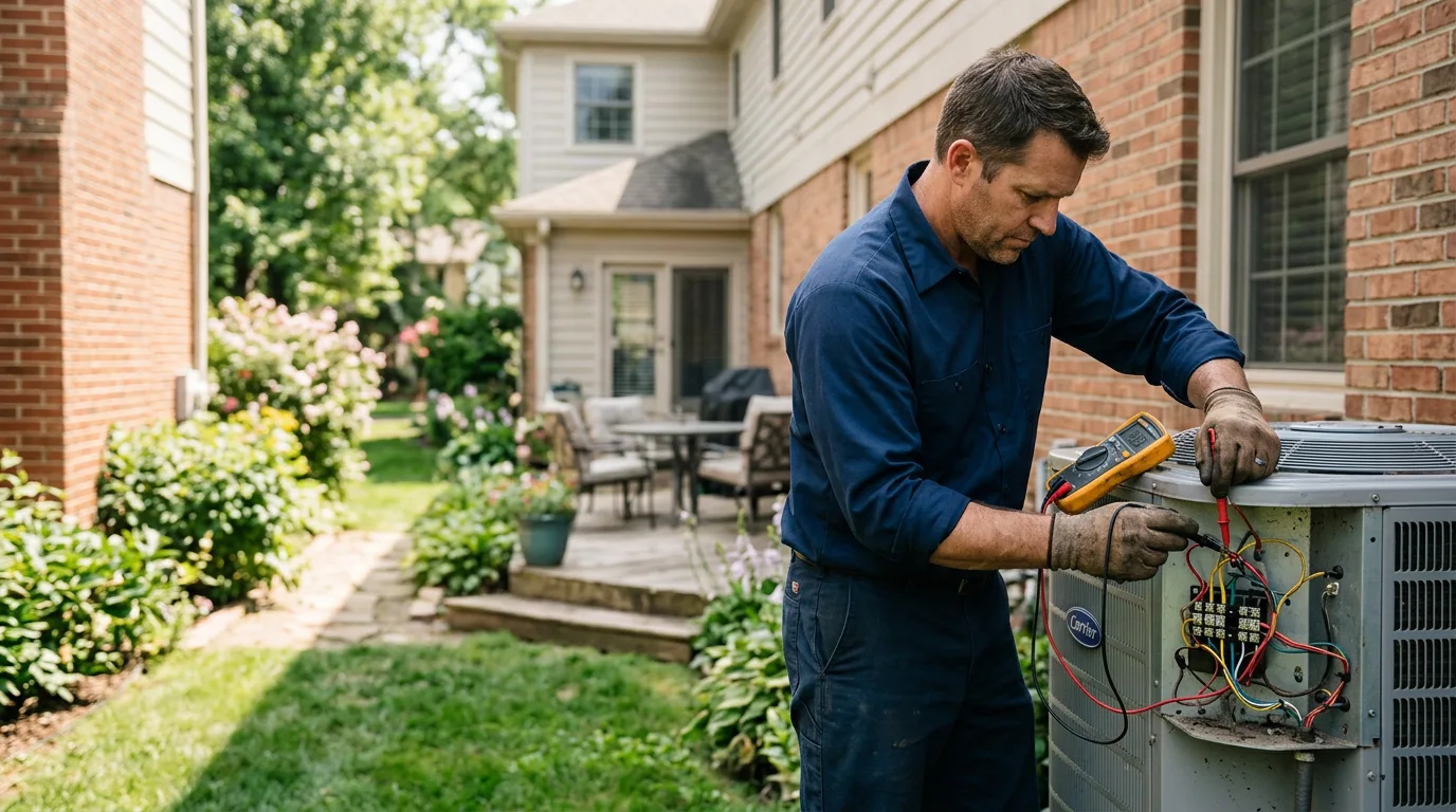 HVAC technician working near East Jewett, NY